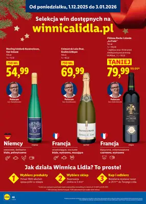 Lidl - gazetka promocyjna Katalog alkoholi mocnych i win  do soboty 03.01 - strona 46