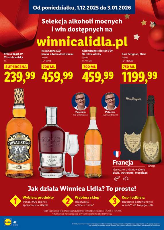 Lidl - gazetka promocyjna Katalog alkoholi mocnych i win  do soboty 03.01 - strona 48