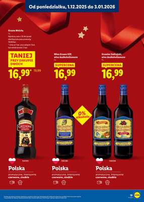 Lidl - gazetka promocyjna Katalog alkoholi mocnych i win od środy 03.12 do soboty 03.01 - strona 19