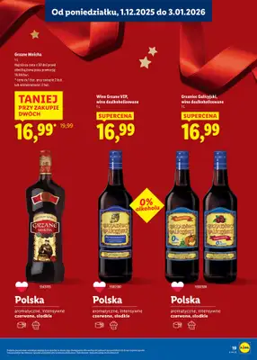 Lidl - gazetka promocyjna Katalog alkoholi mocnych i win  do soboty 03.01 - strona 19