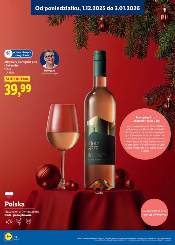Lidl - gazetka promocyjna Katalog alkoholi mocnych i win od środy 03.12 do soboty 03.01 - strona 12