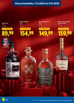 Lidl - gazetka promocyjna Katalog alkoholi mocnych i win  do soboty 03.01 - strona 38