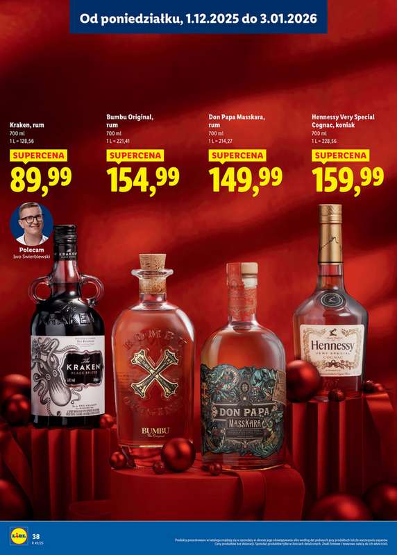 Lidl - gazetka promocyjna Katalog alkoholi mocnych i win od środy 03.12 do soboty 03.01 - strona 38