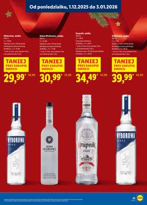 Lidl - gazetka promocyjna Katalog alkoholi mocnych i win od środy 03.12 do soboty 03.01 - strona 23