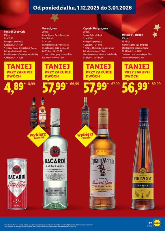 Lidl - gazetka promocyjna Katalog alkoholi mocnych i win od poniedziałku 01.12 do soboty 03.01 - strona 37