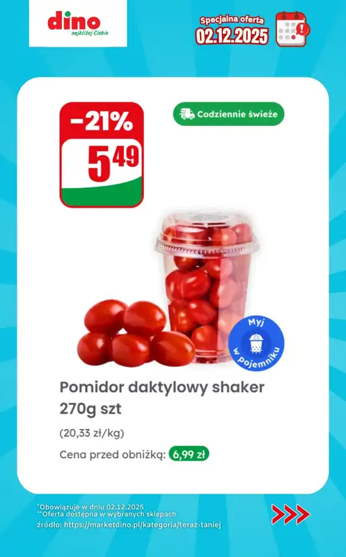 Dino - gazetka promocyjna Specjalna oferta na 02.12.2025 - promocje spoza gazetki od wtorku 02.12 do wtorku 02.12 - strona 3