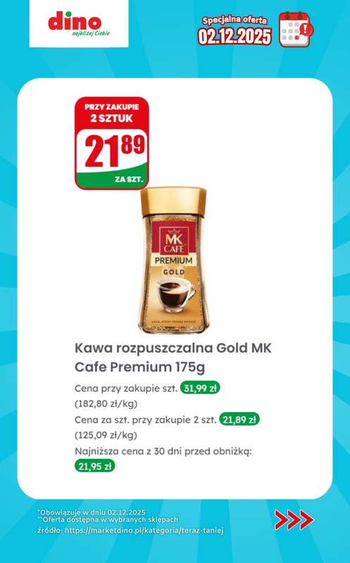 Dino - gazetka promocyjna Specjalna oferta na 02.12.2025 - promocje spoza gazetki od wtorku 02.12 do wtorku 02.12 - strona 7