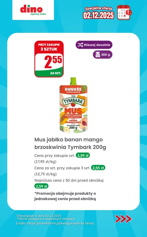 Dino - gazetka promocyjna Specjalna oferta na 02.12.2025 - promocje spoza gazetki od wtorku 02.12 do wtorku 02.12 - strona 10