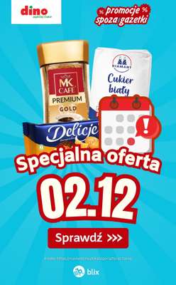 Dino - gazetka promocyjna Specjalna oferta na 02.12.2025 - promocje spoza gazetki od wtorku 02.12 do wtorku 02.12