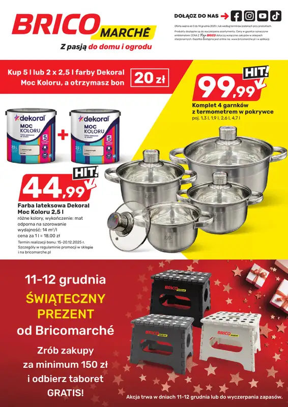 Bricomarche - gazetka promocyjna Gazetka od środy 03.12 do niedzieli 14.12