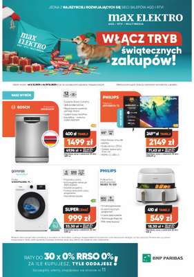 Max Elektro - gazetka promocyjna Gazetka od wtorku 02.12 do poniedziałku 29.12