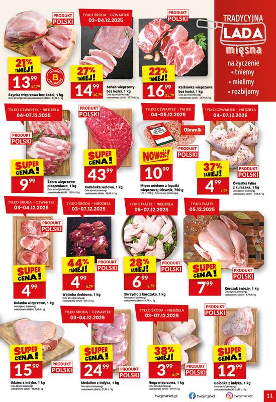 Twój Market - gazetka promocyjna Gazetka od środy 03.12 do wtorku 09.12 - strona 11