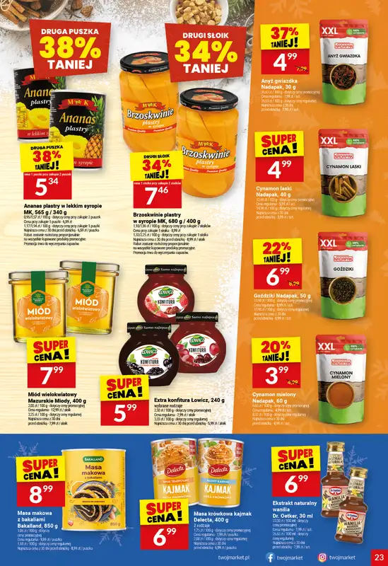 Twój Market - gazetka promocyjna Gazetka od środy 03.12 do wtorku 09.12 - strona 23