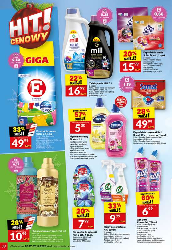 Twój Market - gazetka promocyjna Gazetka od środy 03.12 do wtorku 09.12 - strona 38