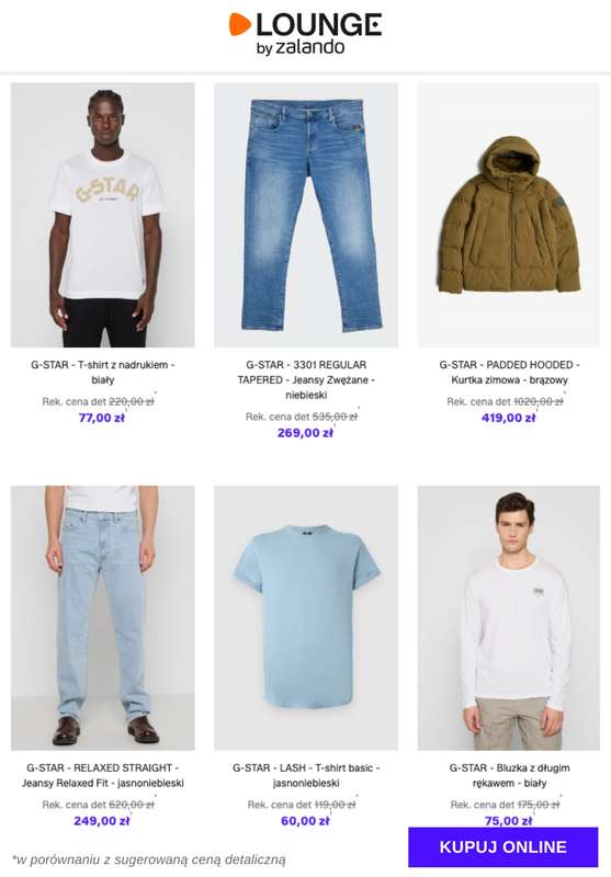 Lounge by Zalando - gazetka promocyjna Do -76%  G-Star - Mężczyźni od wtorku 02.12 do piątku 05.12 - strona 9