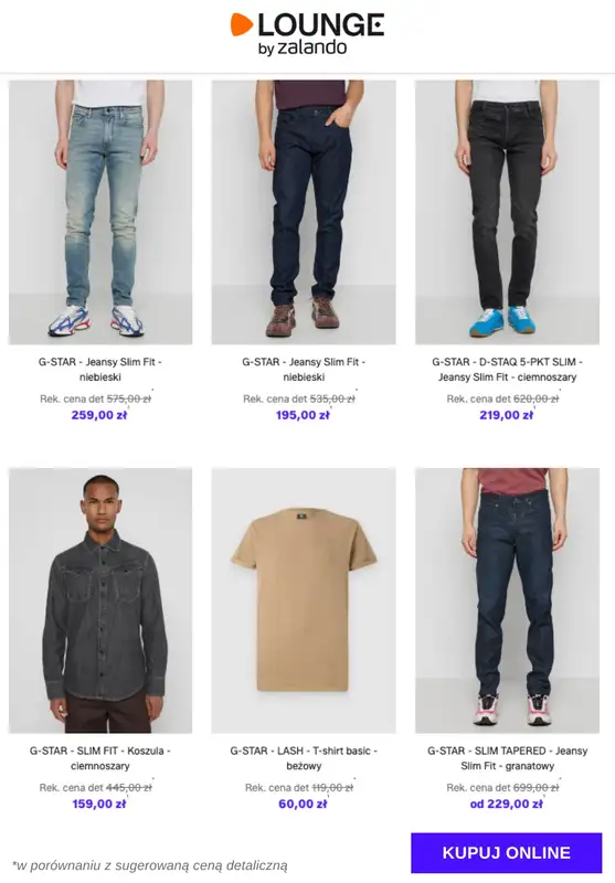 Lounge by Zalando - gazetka promocyjna Do -76%  G-Star - Mężczyźni od wtorku 02.12 do piątku 05.12 - strona 7