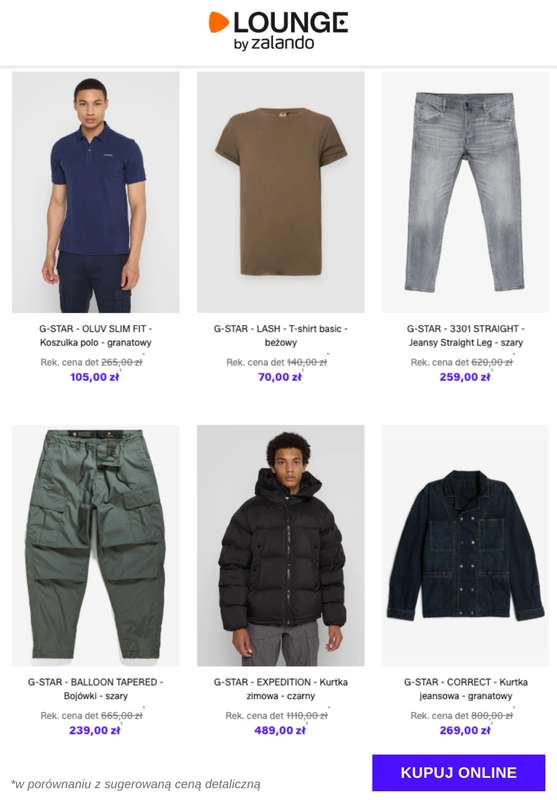 Lounge by Zalando - gazetka promocyjna Do -76%  G-Star - Mężczyźni od wtorku 02.12 do piątku 05.12 - strona 5