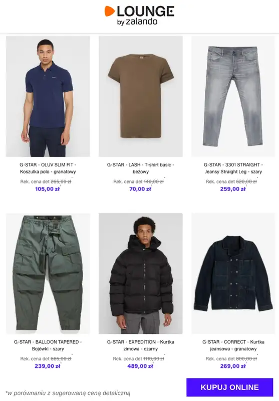 Lounge by Zalando - gazetka promocyjna Do -76%  G-Star - Mężczyźni od wtorku 02.12 do piątku 05.12 - strona 5