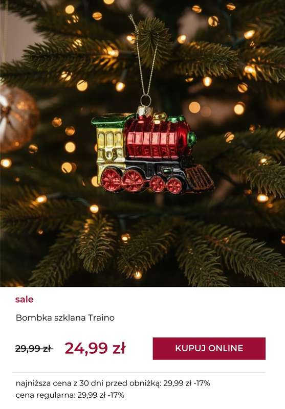 home&you - gazetka promocyjna Bombki i zawieszki na choinkę SALE od wtorku 02.12 do wtorku 09.12 - strona 8