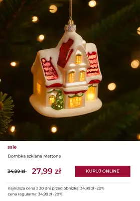 home&you - gazetka promocyjna Bombki i zawieszki na choinkę SALE od wtorku 02.12 do wtorku 09.12 - strona 4