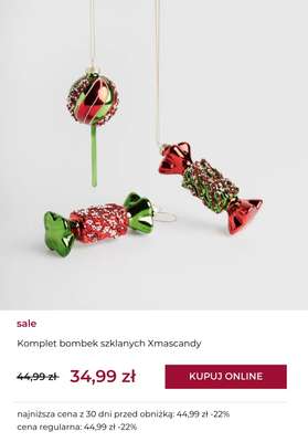 Komplet bombek szklanych Xmascandy