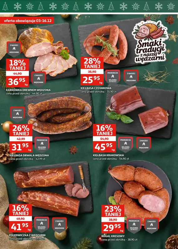 Auchan - gazetka promocyjna Gazetka Zielona Góra I Świąteczne przyGOTOWANIE od środy 03.12 do wtorku 09.12 - strona 2