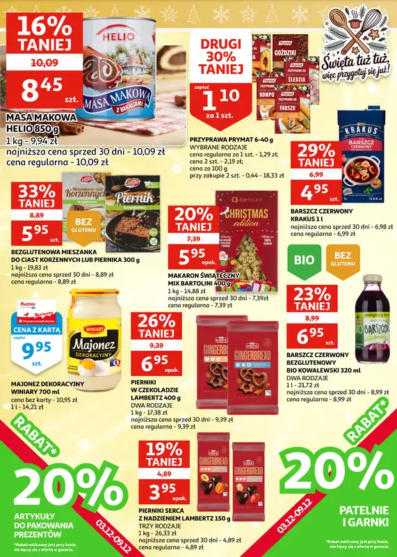 Auchan - gazetka promocyjna Gazetka Zielona Góra I Świąteczne przyGOTOWANIE od środy 03.12 do wtorku 09.12 - strona 22