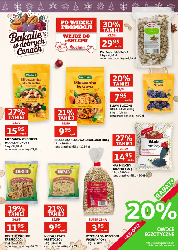 Auchan - gazetka promocyjna Gazetka Zielona Góra I Świąteczne przyGOTOWANIE od środy 03.12 do wtorku 09.12 - strona 11