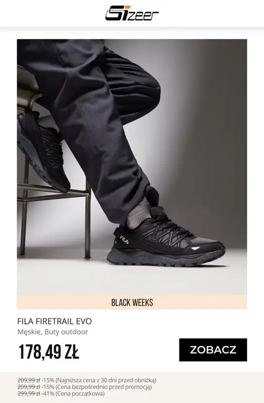 BEST SALE - gazetka promocyjna Sizeer | Do -45% BLACK WEEKS   - strona 8