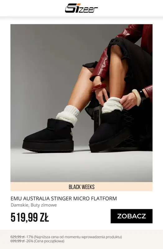 BEST SALE - gazetka promocyjna Sizeer | Do -45% BLACK WEEKS   - strona 5