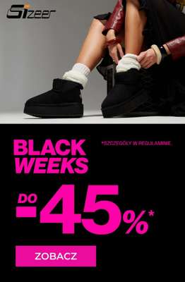 BEST SALE - gazetka promocyjna Sizeer | Do -45% BLACK WEEKS  