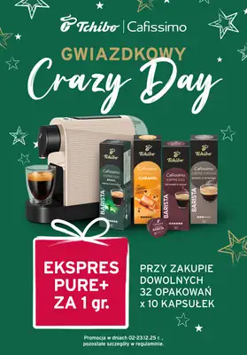 Tchibo - gazetka promocyjna Crazy Day w Tchibo od wtorku 02.12 do wtorku 23.12