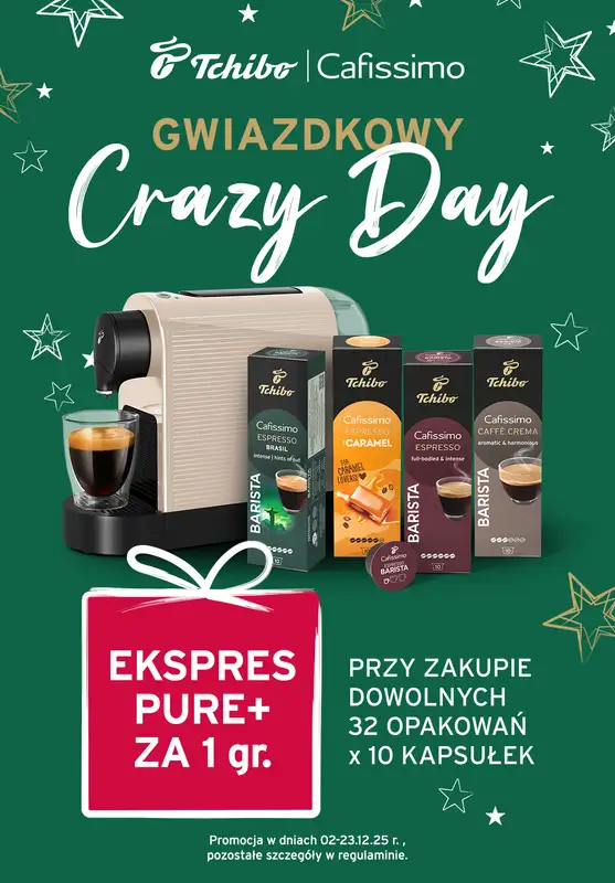 Tchibo - gazetka promocyjna Crazy Day w Tchibo od wtorku 02.12 do wtorku 23.12