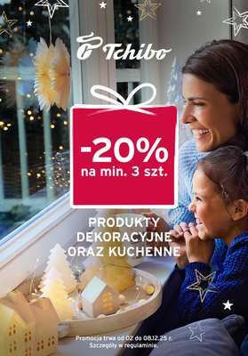 Tchibo - gazetka promocyjna -20% na min. 3szt. W Tchibo od wtorku 02.12 do poniedziałku 08.12