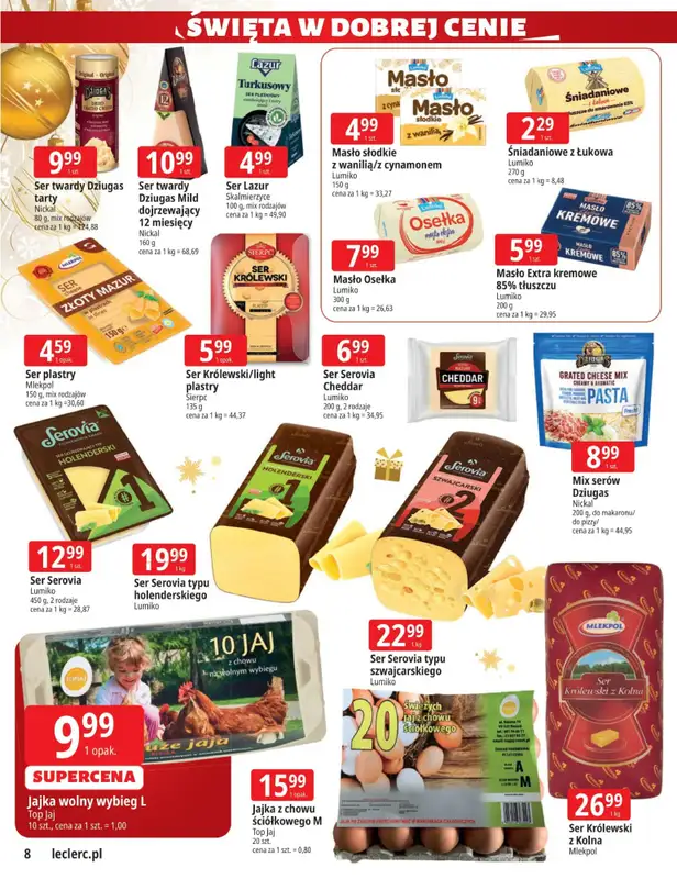 Leclerc - gazetka promocyjna Oferta E.Leclerc I Święta w dobrej cenie od wtorku 02.12 do niedzieli 14.12 - strona 8