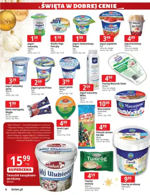 Leclerc - gazetka promocyjna Oferta E.Leclerc I Święta w dobrej cenie od wtorku 02.12 do niedzieli 14.12 - strona 6