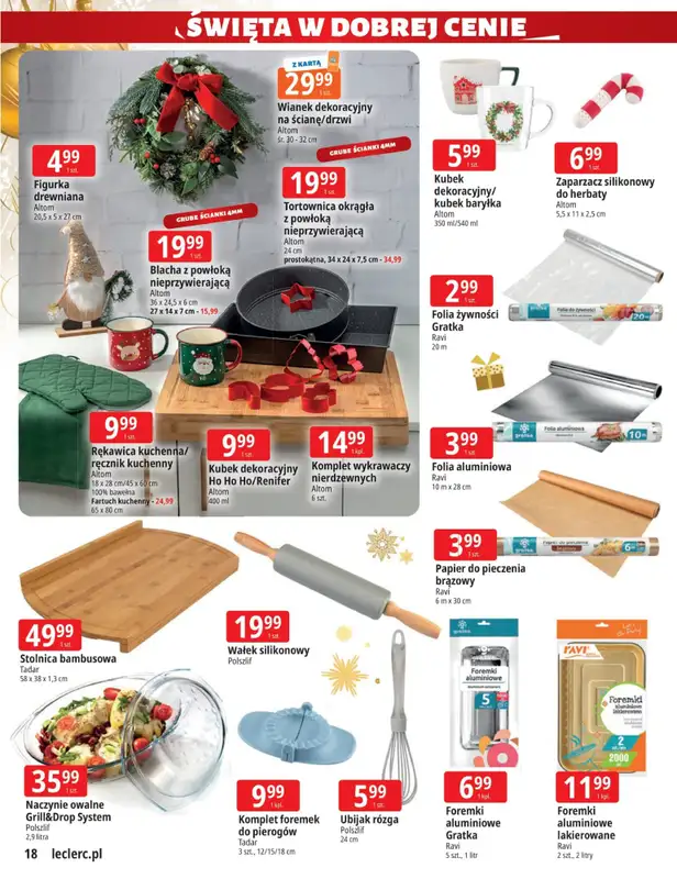 Leclerc - gazetka promocyjna Oferta E.Leclerc I Święta w dobrej cenie od wtorku 02.12 do niedzieli 14.12 - strona 18