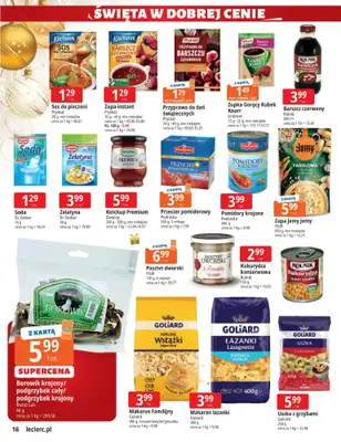 Leclerc - gazetka promocyjna Oferta E.Leclerc I Święta w dobrej cenie od wtorku 02.12 do niedzieli 14.12 - strona 16
