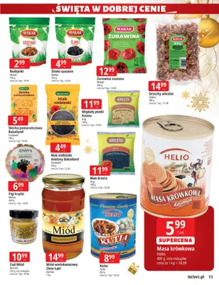 Leclerc - gazetka promocyjna Oferta E.Leclerc I Święta w dobrej cenie od wtorku 02.12 do niedzieli 14.12 - strona 11