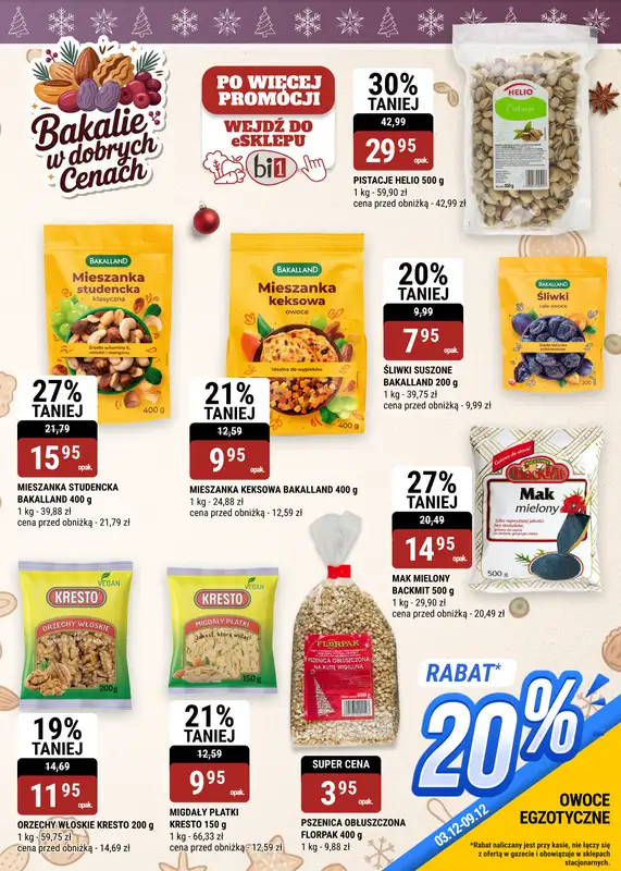 bi1 - gazetka promocyjna Gazetka Rzeszów I Świąteczne przyGOTOWANIE od środy 03.12 do wtorku 09.12 - strona 11