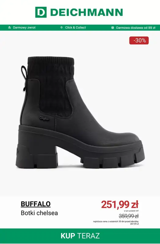 BEST SALE - gazetka promocyjna Deichmann | Do -50% na wyprzedaży od wtorku 02.12  - strona 11