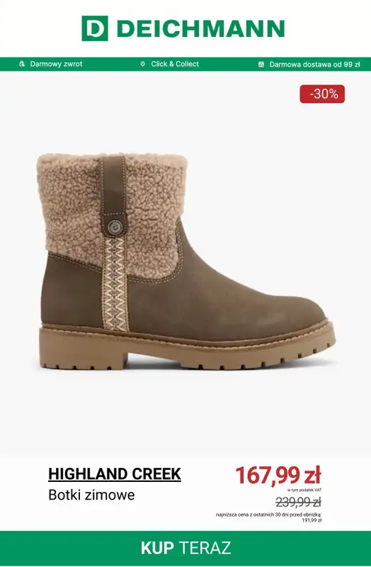 Deichmann - gazetka promocyjna Do -50% na wyprzedaży od wtorku 02.12  - strona 8