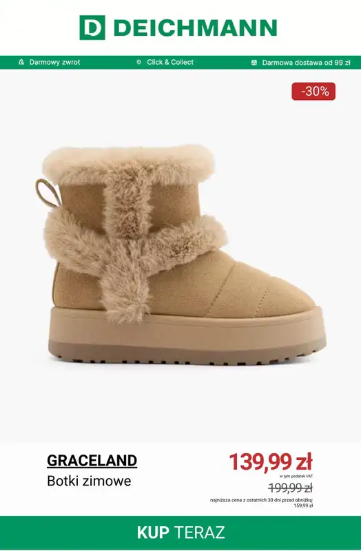 Deichmann - gazetka promocyjna Do -50% na wyprzedaży od wtorku 02.12  - strona 2