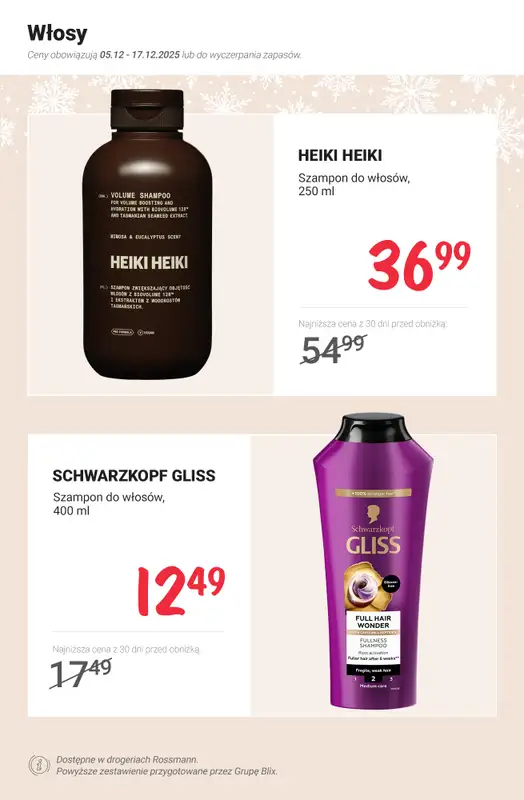 Rossmann - gazetka promocyjna MEGA promocje z nowej gazetki od piątku 05.12 do środy 17.12 - strona 5