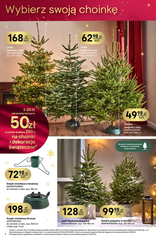 Castorama - gazetka promocyjna Święta od środy 03.12 do wtorku 23.12 - strona 6