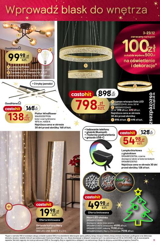 Castorama - gazetka promocyjna Święta od środy 03.12 do wtorku 23.12 - strona 11