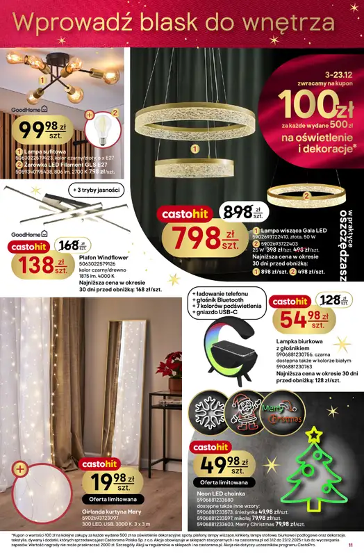 Castorama - gazetka promocyjna Święta od środy 03.12 do wtorku 23.12 - strona 11