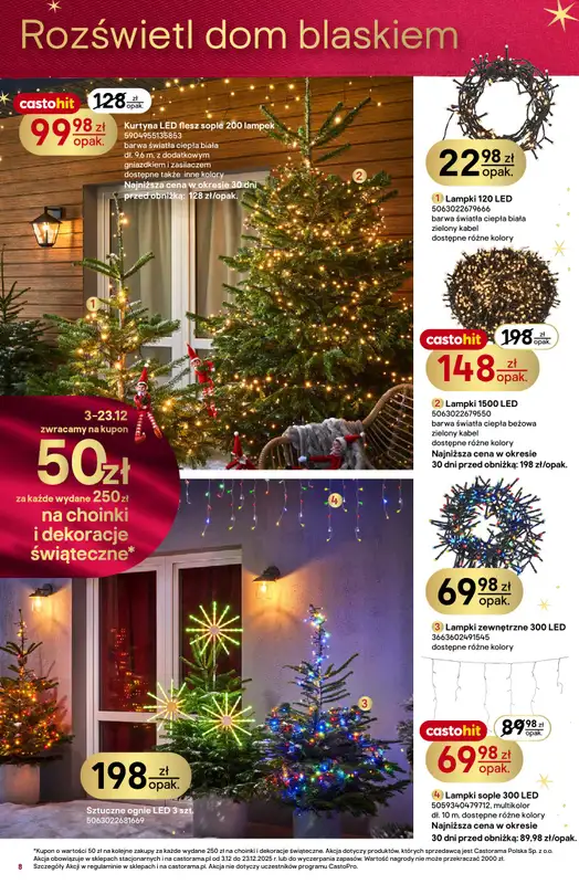 Castorama - gazetka promocyjna Święta od środy 03.12 do wtorku 23.12 - strona 8