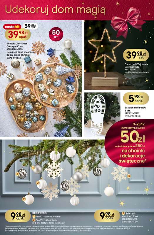 Castorama - gazetka promocyjna Święta od środy 03.12 do wtorku 23.12 - strona 5