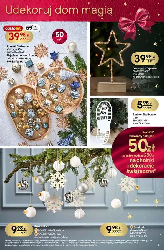 Castorama - gazetka promocyjna Święta od środy 03.12 do wtorku 23.12 - strona 5